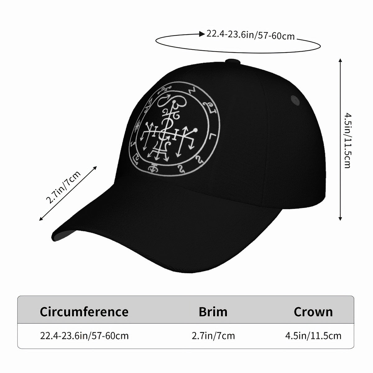 Casquette de baseball à visière incurvée HC_T9 (AOP)