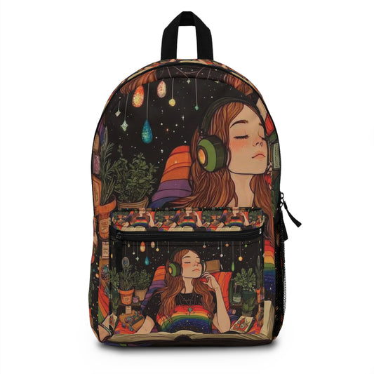 Dreamy Music Lover Backpack - Cozy Vibes for Personal Style - Calzo's