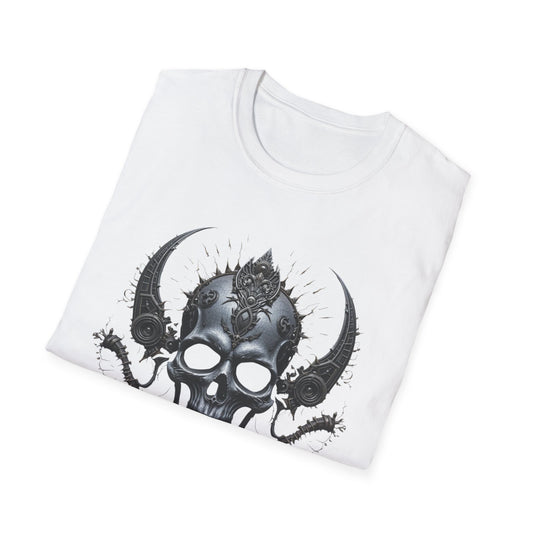 Unisex Softstyle Skull Graphic Tee - Edgy and Stylish Design - Calzo's