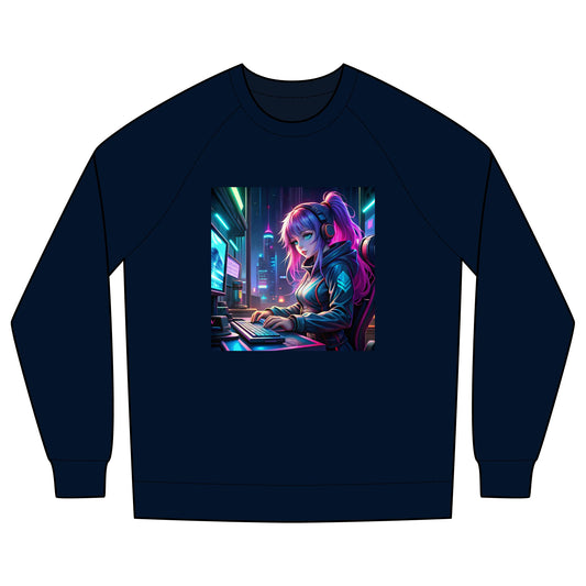 Gaming Vibes Unisex Crew Sweatshirt - Retro Gamer Design - Calzo's