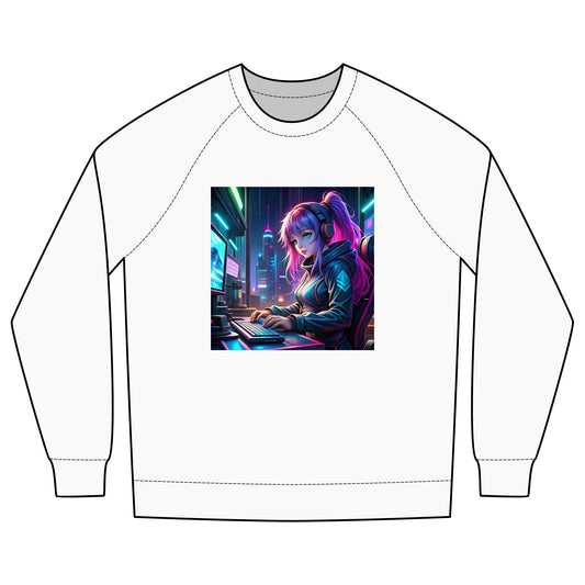 Gaming Vibes Unisex Crew Sweatshirt - Retro Gamer Design - Calzo's
